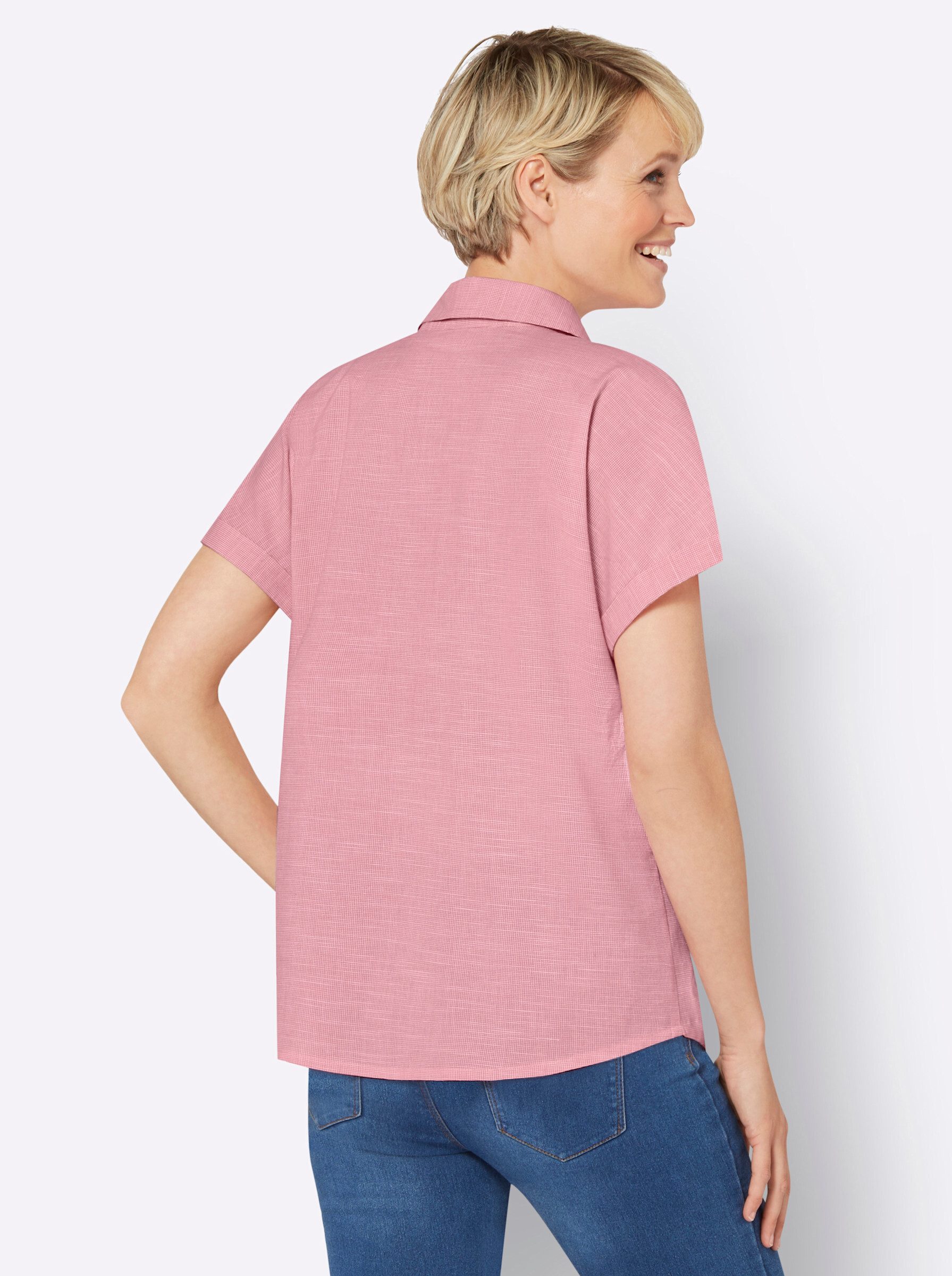 Sieh an! Klassische Bluse Kurzarm-Bluse günstig online kaufen