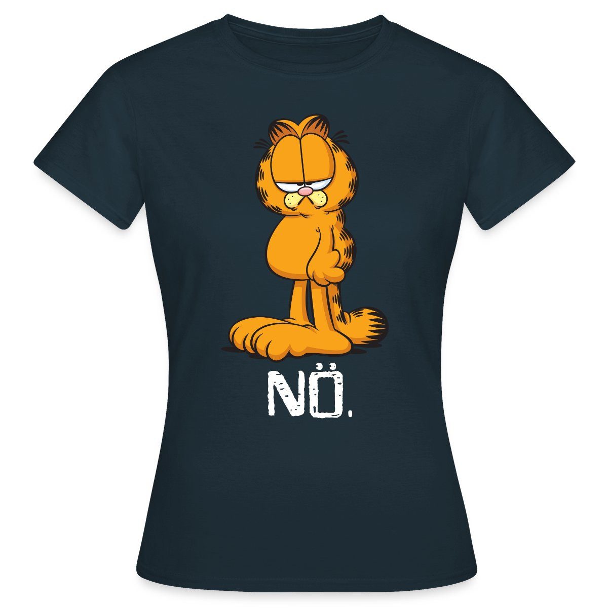 Spreadshirt T-Shirt Garfield Nö Nein Kein Bock Lustig Frauen T-Shirt (1-tlg günstig online kaufen