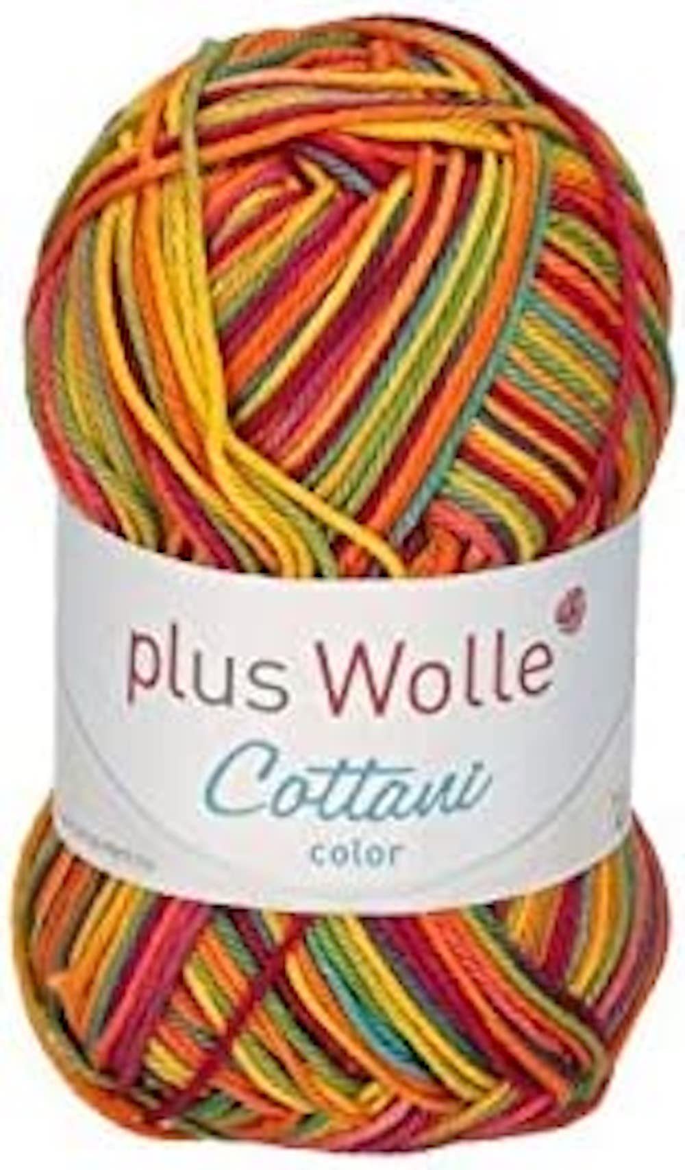 H-Erzmade Dekofigur Plus Wolle Cottani Color, 50g/125m, 100% Baumwolle