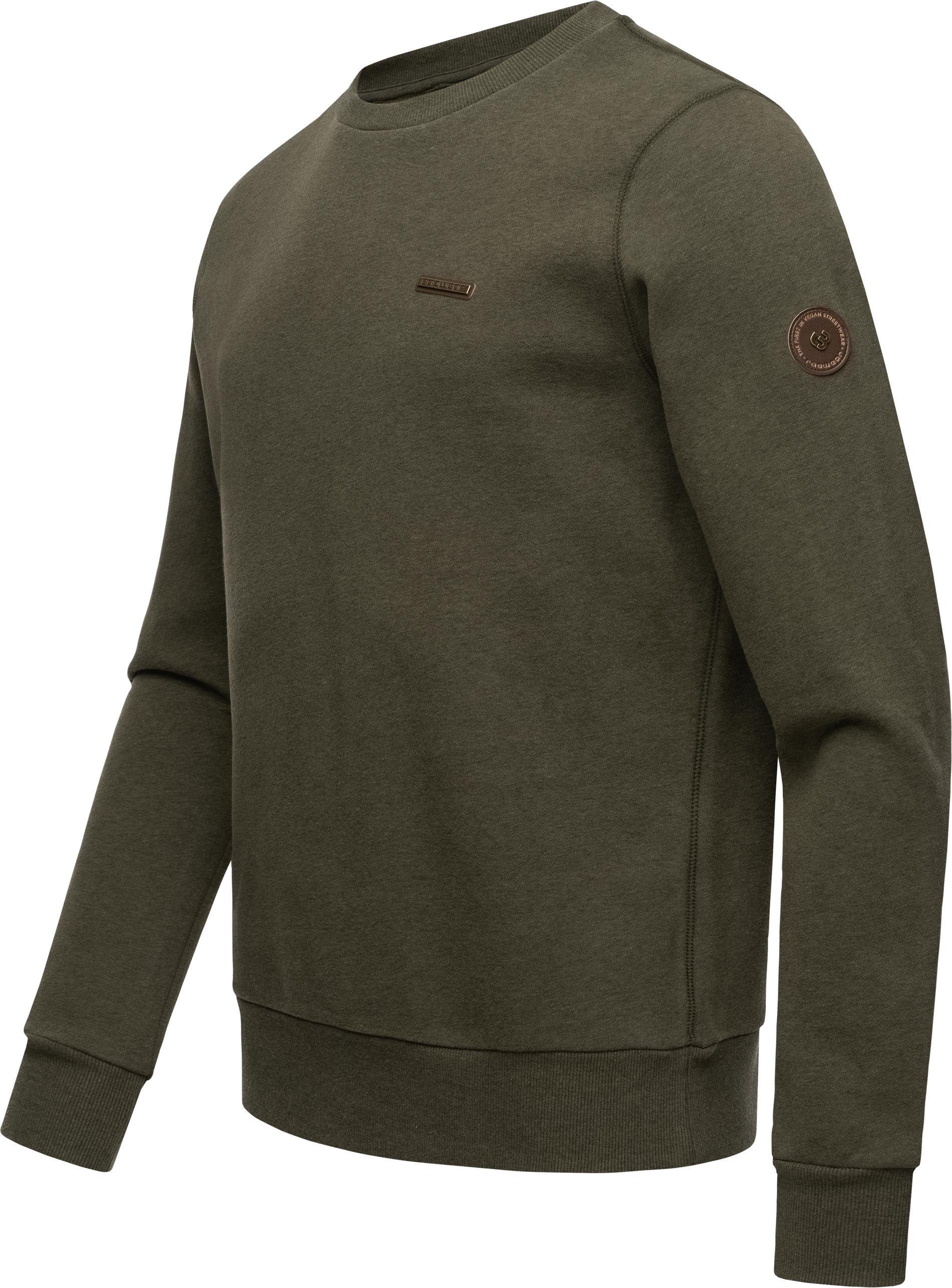 Cooler Pullover Basic Sweater Ragwear Indie olivgrün Herren