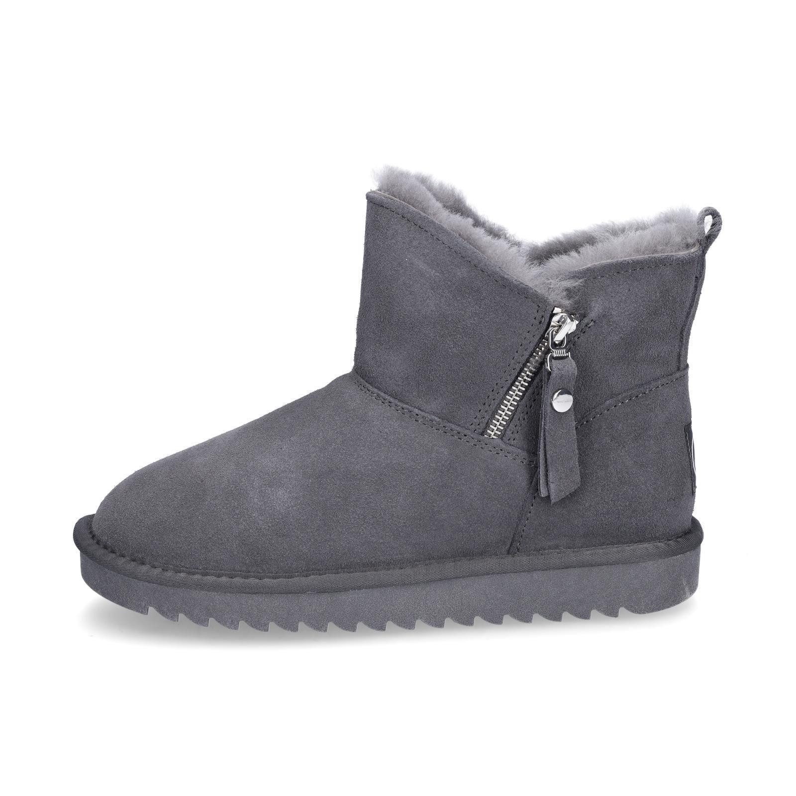 Ara Ara Damen Leder Boot grau Ankleboots