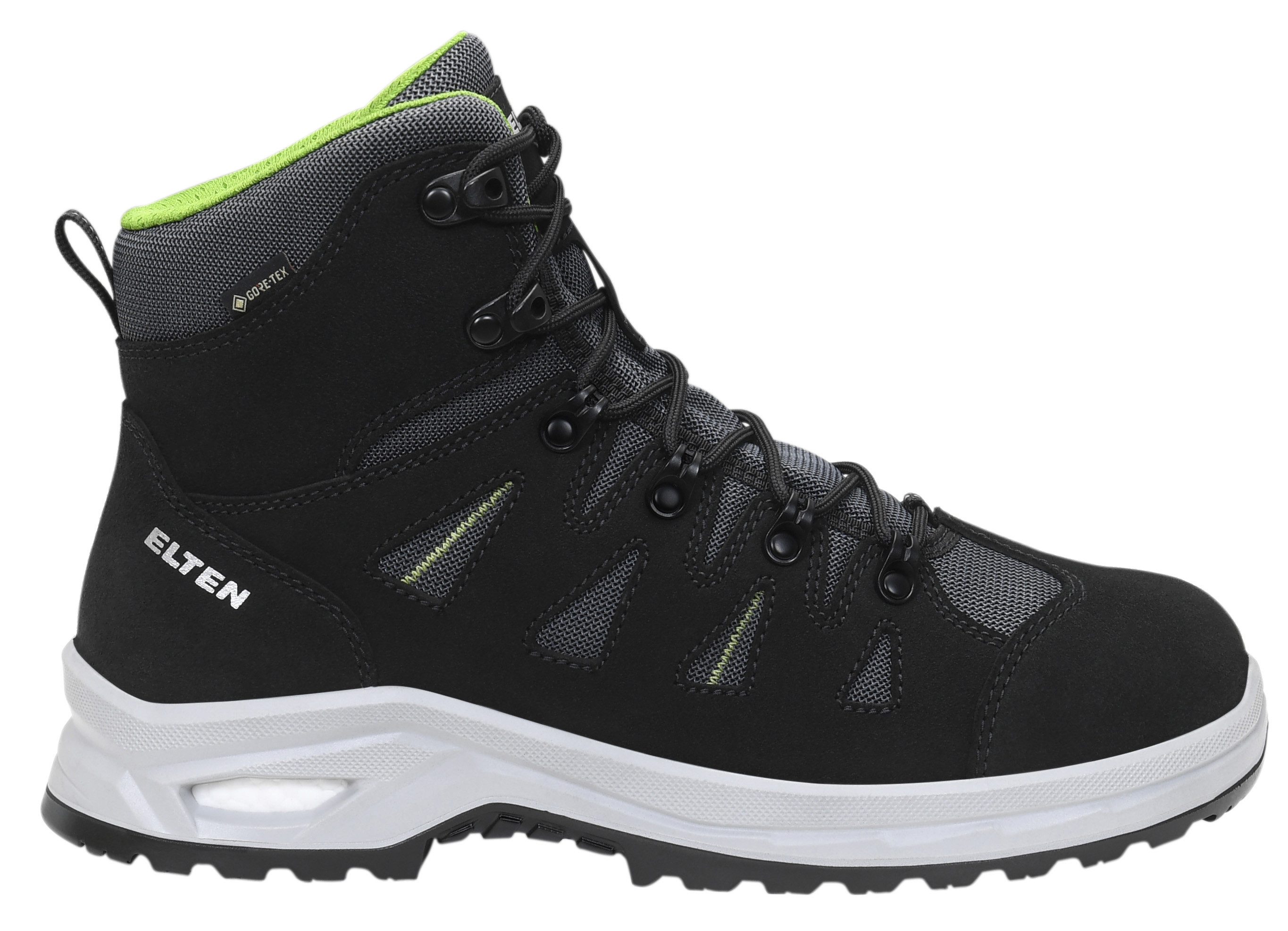 ELTEN RIWEMO XXP GTX® black-green Mid ESD S2 WR Sicherheitsstiefel (Schuhkarton, Paar)
