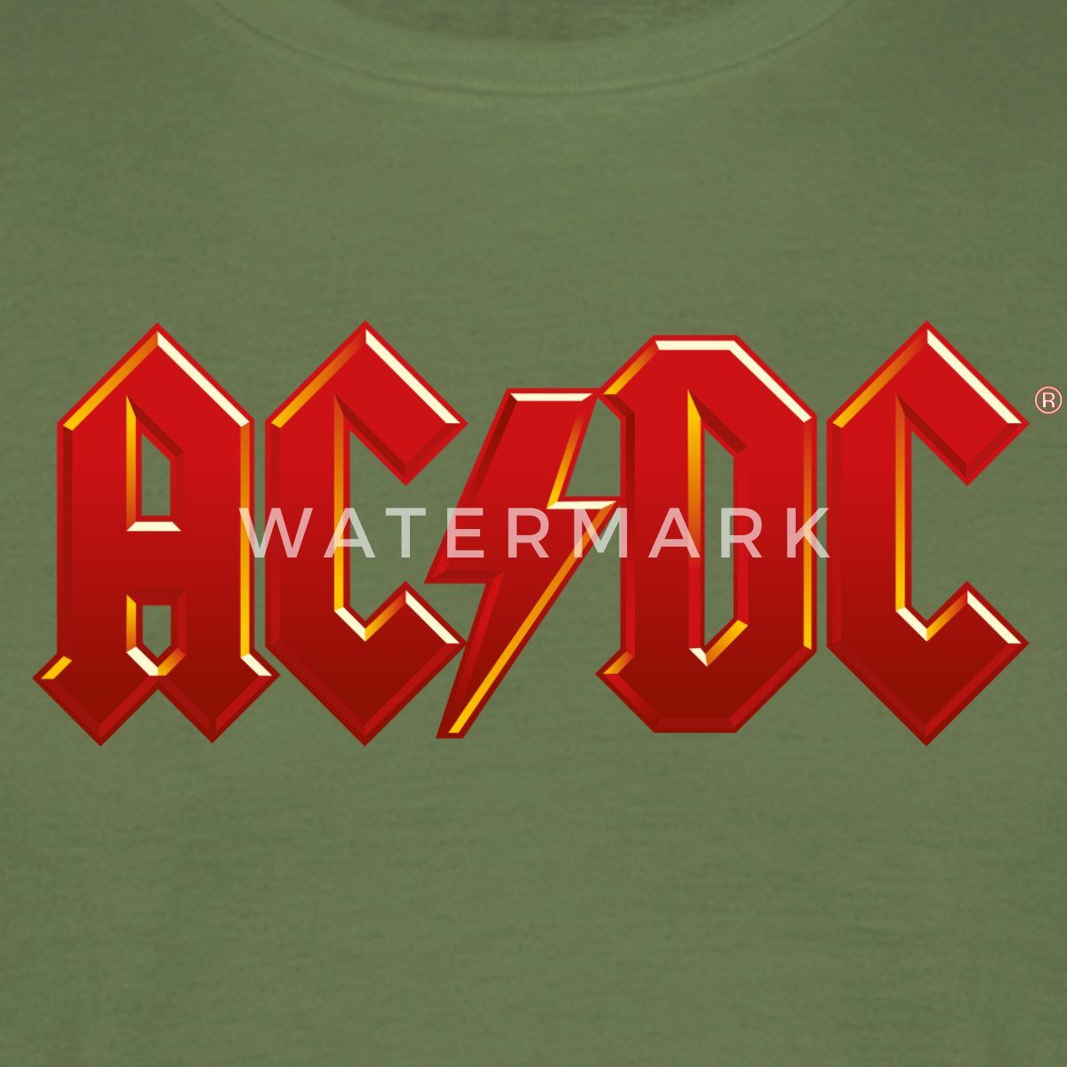 Spreadshirt T-Shirt AC/DC Klassisches Logo Mit günstig online kaufen