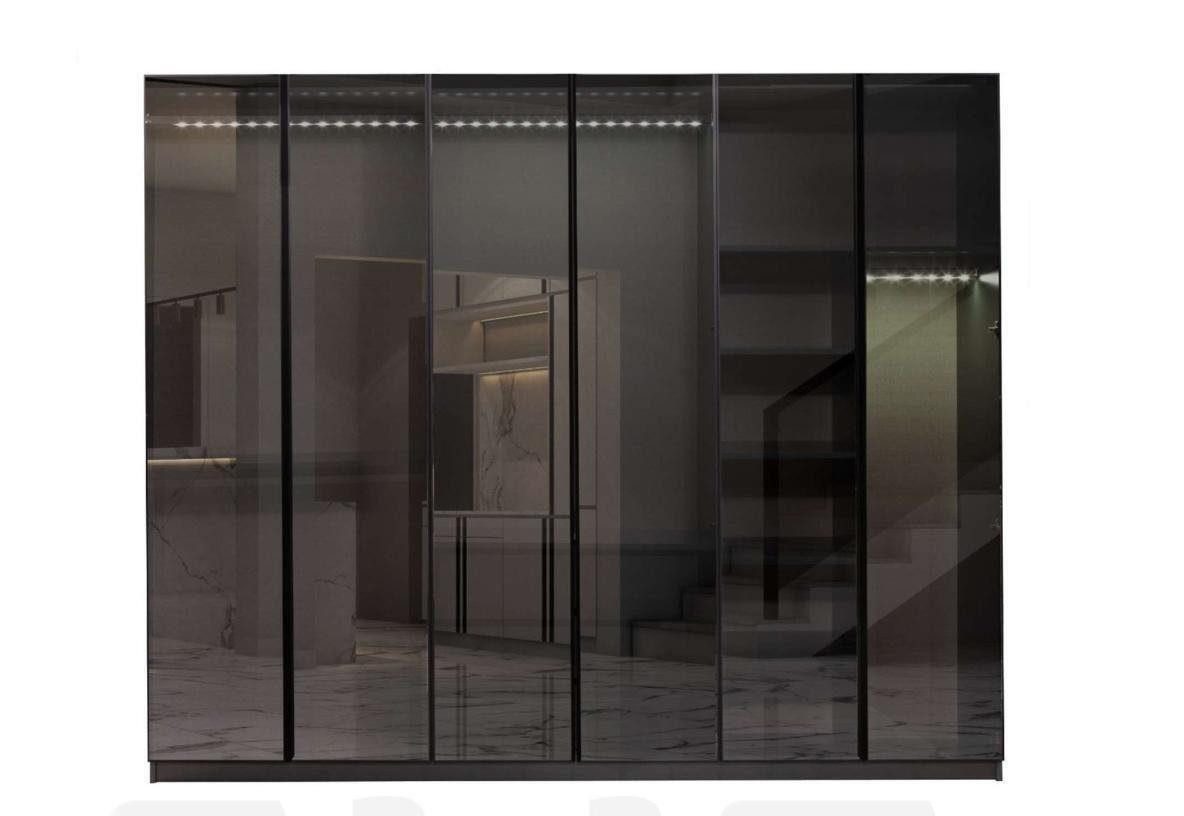 JVmoebel Kleiderschrank Moderner Grauer Kleiderschrank Schlafzimmer Schränke Einrichtung (1-St., Kleiderschrank) Made in Europa