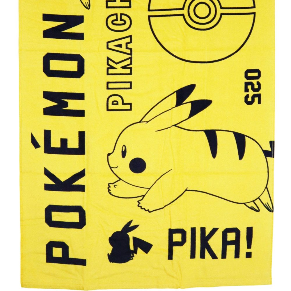 POKÉMON Strandtuch Pokemon Pikachu Badetuch Strandtuch XL 70x140 cm 100% Baumwolle
