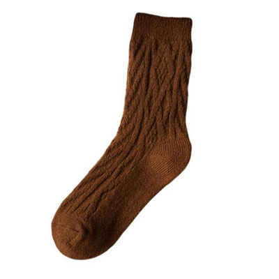 Daisred Freizeitsocken 2 Paar Socken Damen 35 - 38, Winter Warm Wadenstrümpfe (2-Paar)