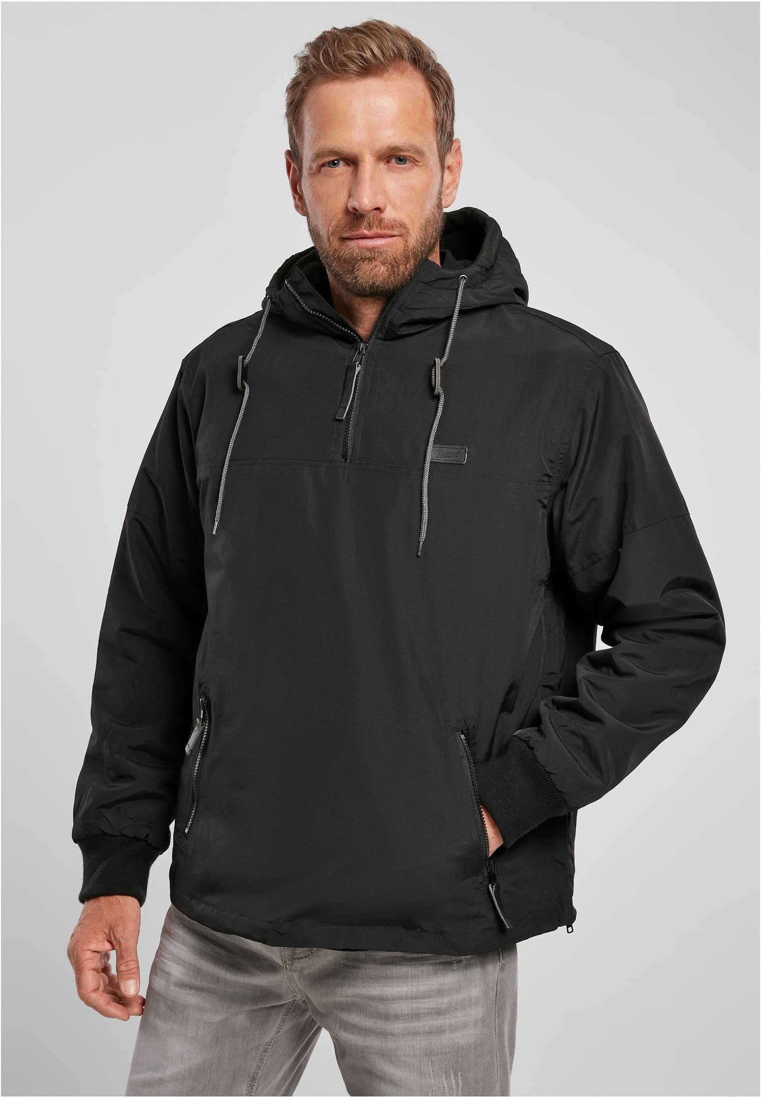 Brandit Sommerjacke Herren Pull Windbreaker Over (1-St) black