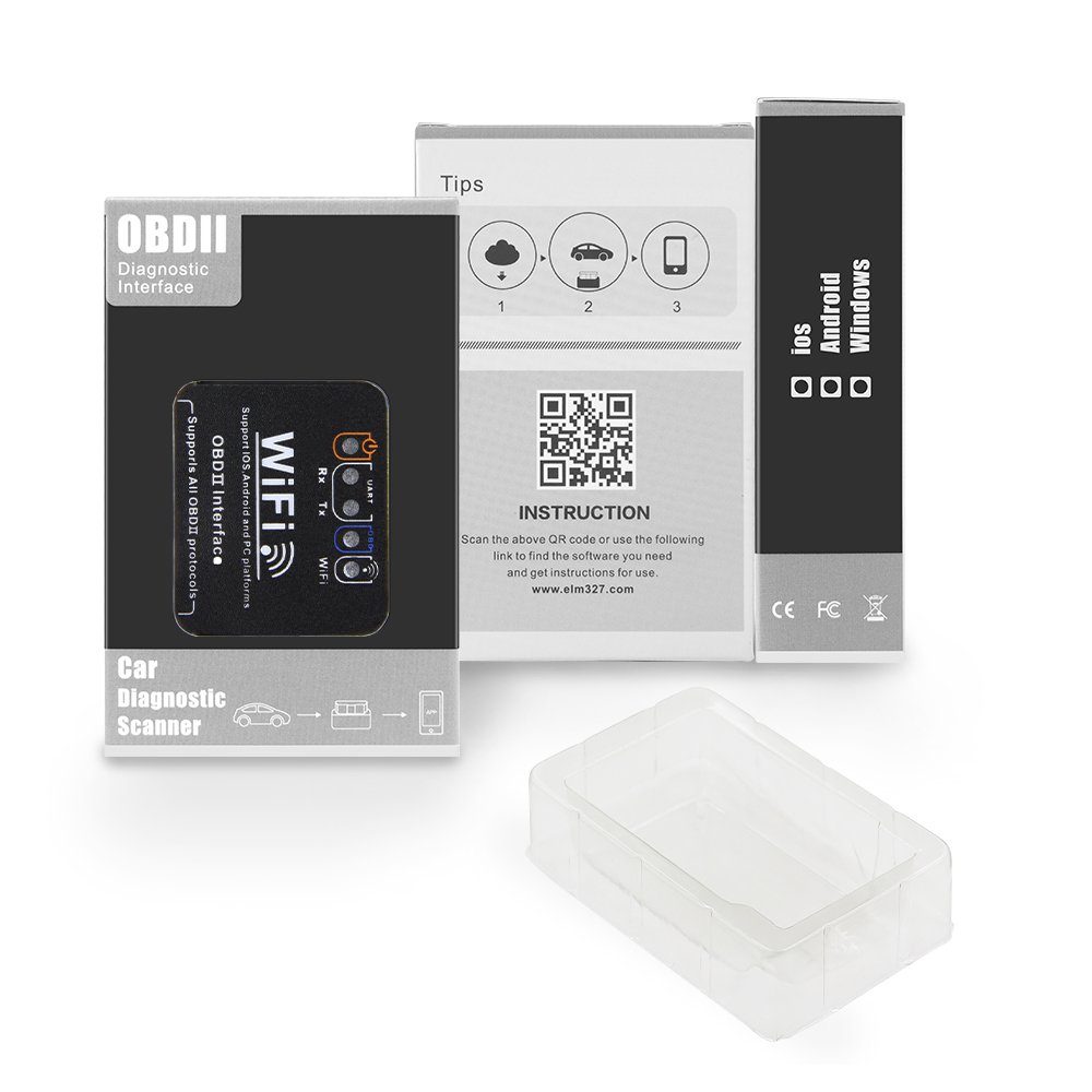 AN-DANNV OBD2-Diagnosegerät kfz obd2 ECU IOS, Diagnose Windows kompatibel und Adapter Android