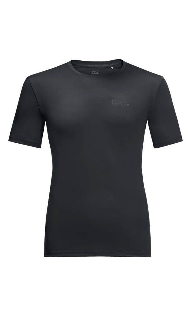 T-Shirt Tech T (leicht, geruchshemmend) schwarz Herren