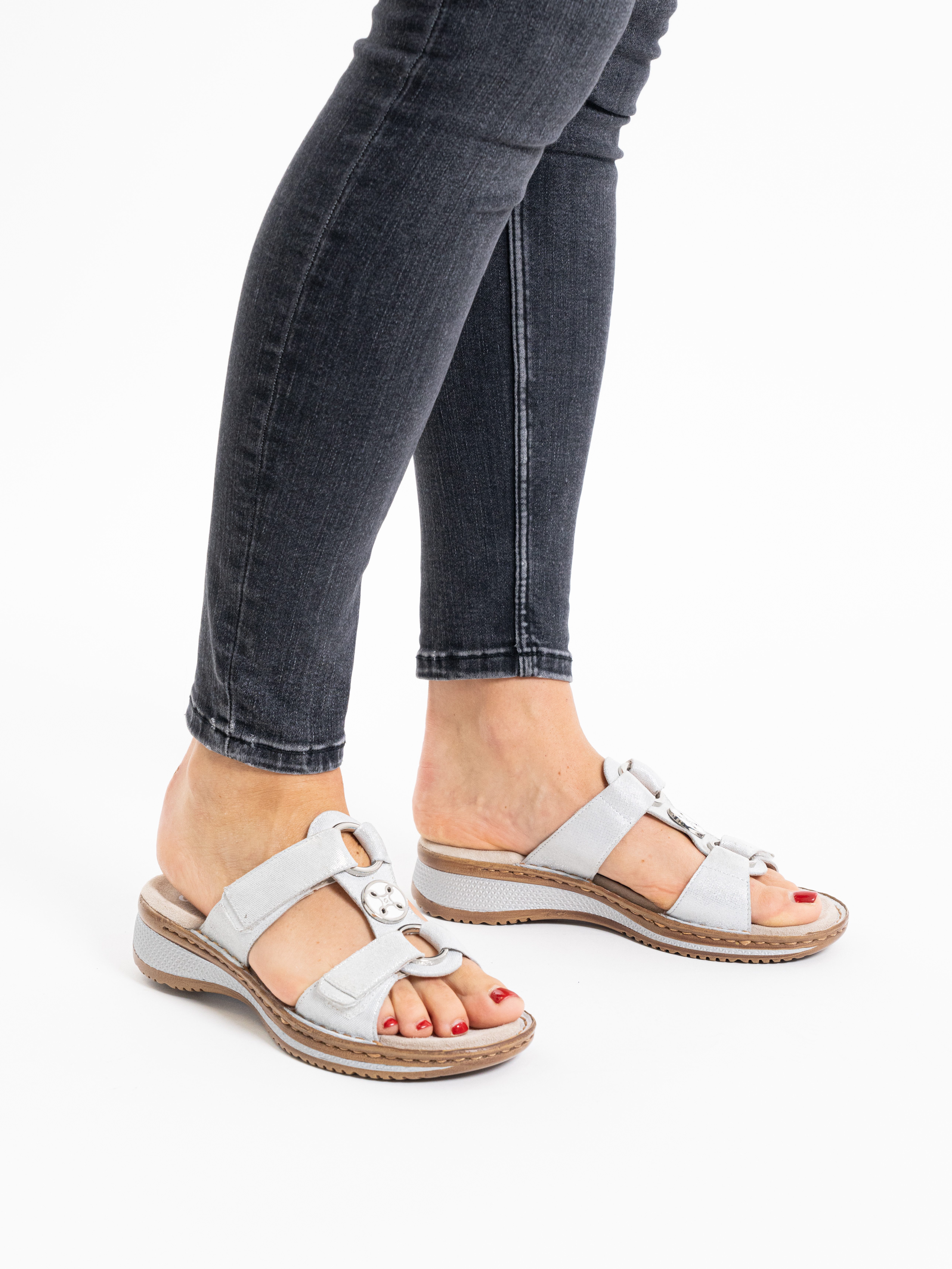 Ara HAWAII Pantolette, Keilabsatz, Sommerschuh, Schlupfschuh mit Schmuckelement