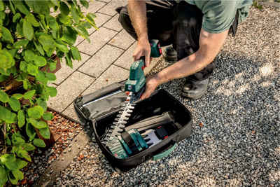 metabo Akku-Gras- und Strauchscherenset Metabo Akku-Strauch- und Grasschere PowerMaxx SGS 12 Q Set, (Set), mit Akku, Ladegerät und Tasche