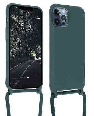 MyGadget Handyhülle Handykette für Apple iPhone 12 Pro Max, TPU Hülle mit Band mit Handyband zum Umhängen Kordel Case Schutzhülle