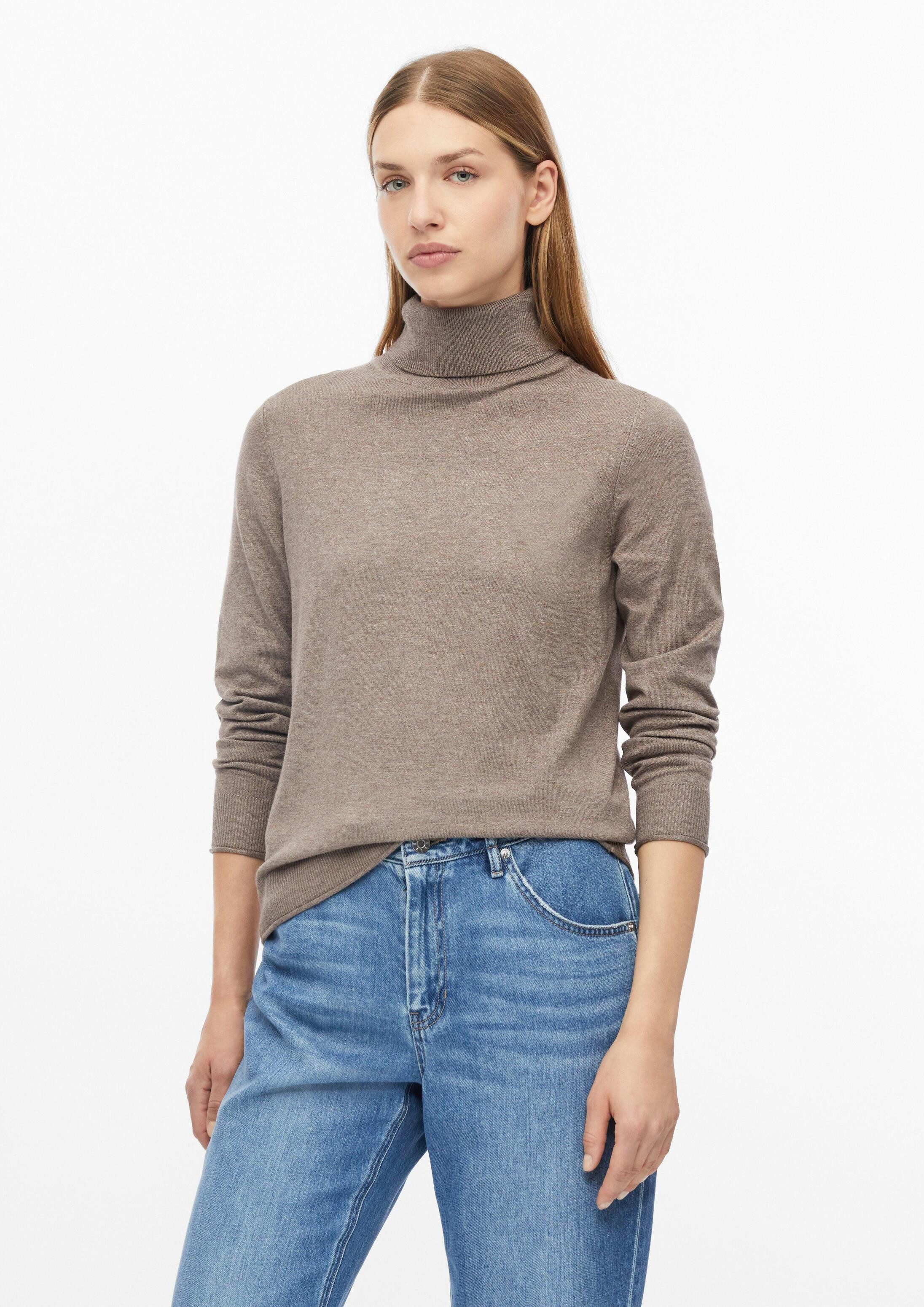s.Oliver Longpullover Strickpullover Feinstrickpullover mit Rollkragen