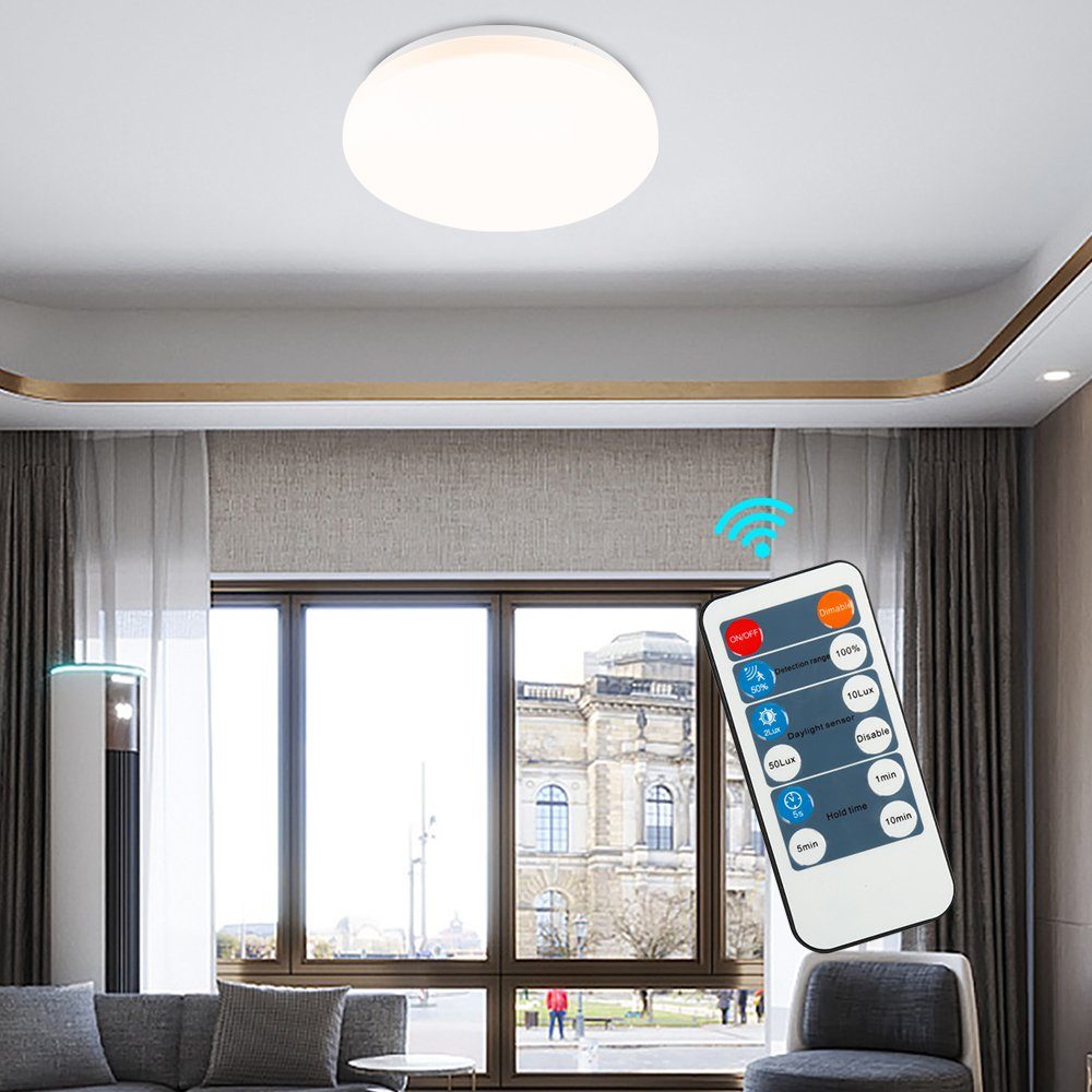 Badleuchte Küche Bettizia Deckenleuchte Deckenleuchte 18W Bewegungsmelder LED mit Wandleuchte