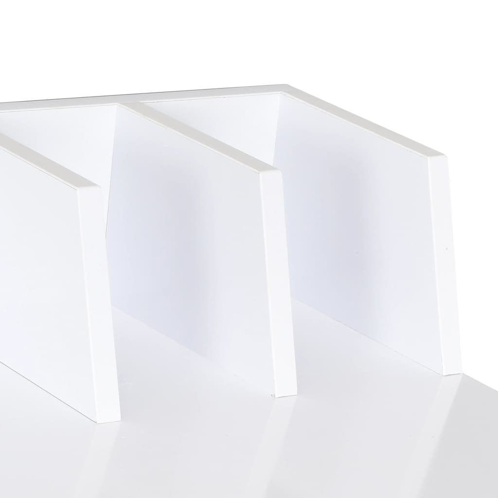 furnicato 80x50x84 Schreibtisch Weiß cm