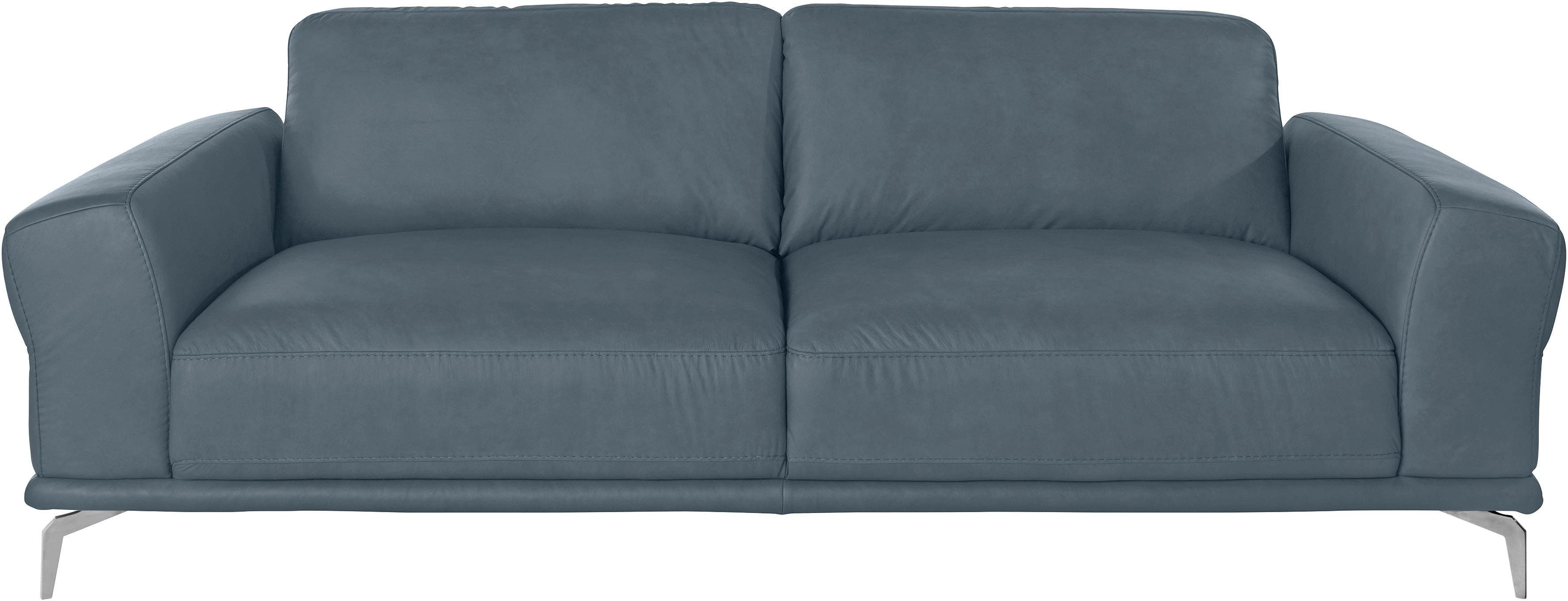 Breite 2,5-Sitzer montanaa, cm 232 glänzend, W.SCHILLIG Metallfüßen in Chrom mit