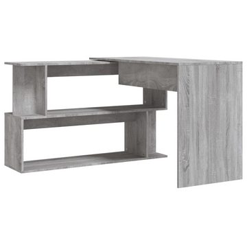 furnicato Schreibtisch Eckschreibtisch Grau Sonoma 200x50x76 cm Holzwerkstoff