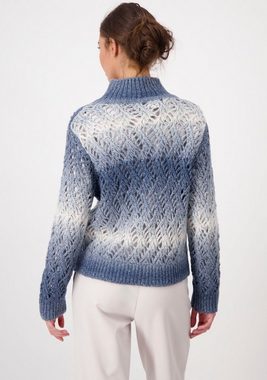 Monari Ajourpullover mit Farbverlauf