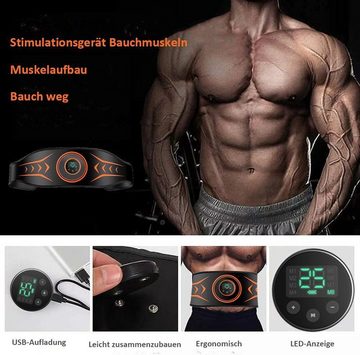 iceagle Bauchtrainer Bauchtrainer, USB-Aufladung, 6 Modi, beschleunigte Fettverbrennung (Bauch Trainingsgerät für Zuhause, für Männer und Frauen), Bauchmuskeltrainer