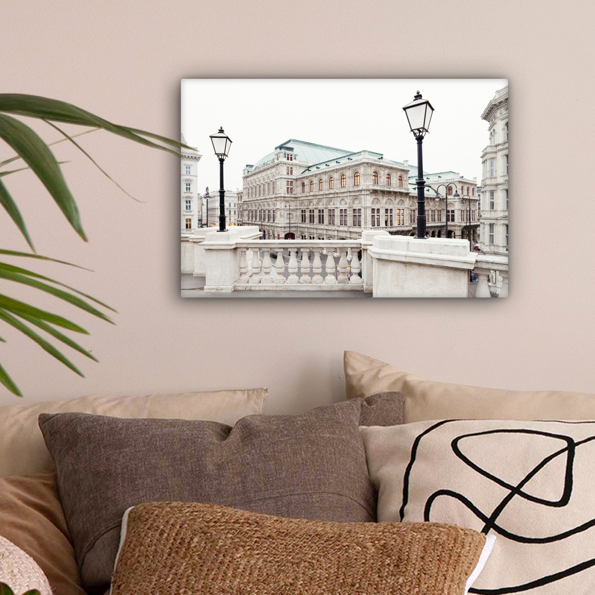 OneMillionCanvasses® Leinwandbild Wien - Oper - günstig online kaufen