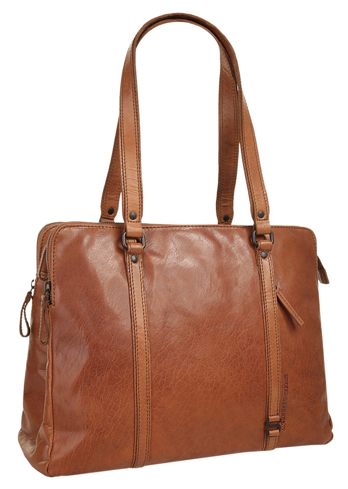 Spikes & Sparrow Shopper LAPTOP SHOULDERBAG, echt Leder