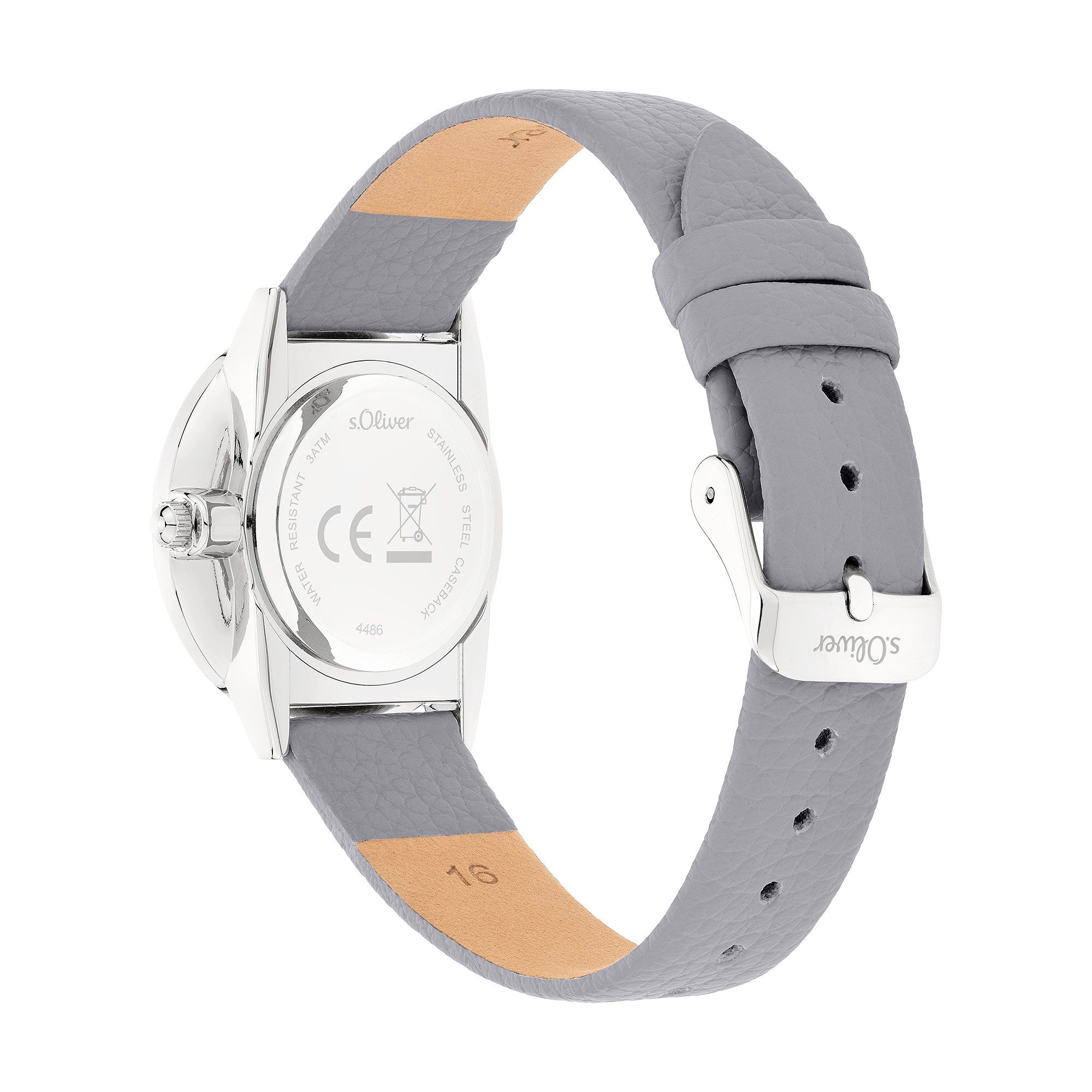s.Oliver Quarzuhr Soft Elegance SO-4486-LQ, Armbanduhr, Damenuhr, analog