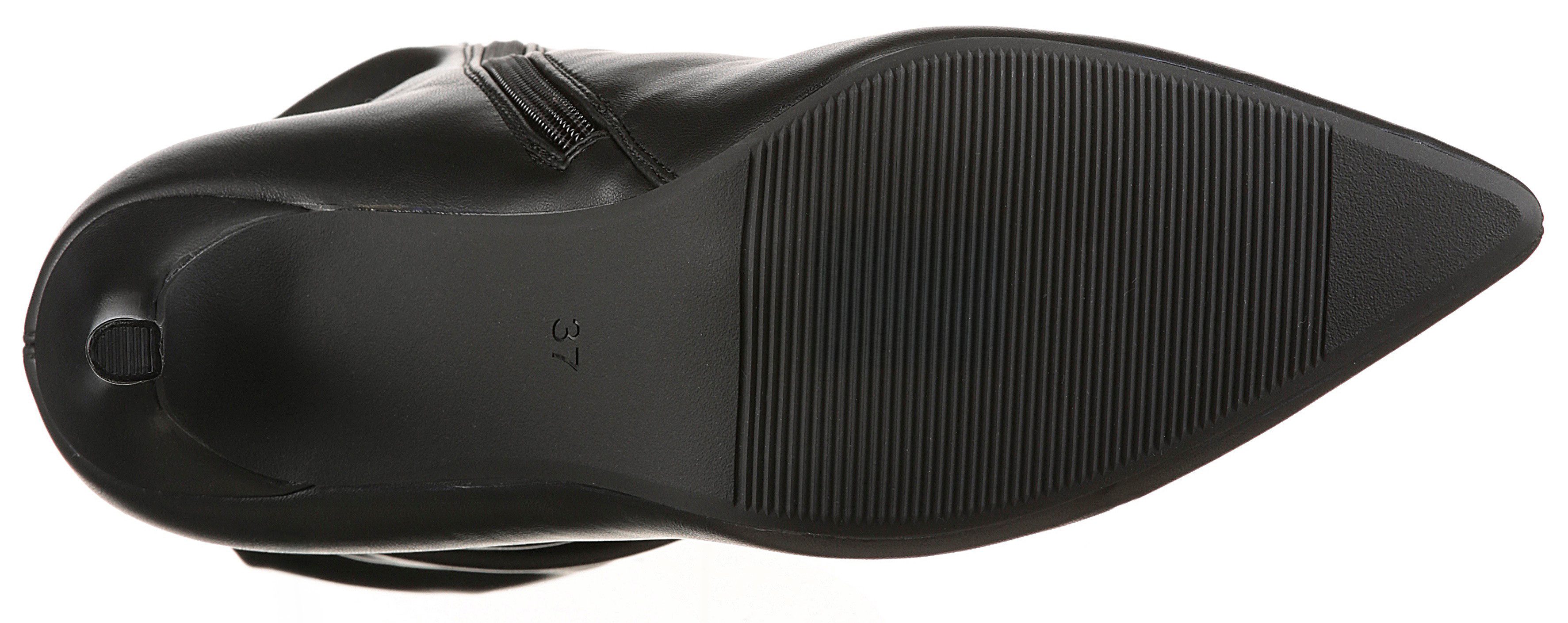 Aniston SHOES Stiefelette mit Raffungen am slouchy Schaft