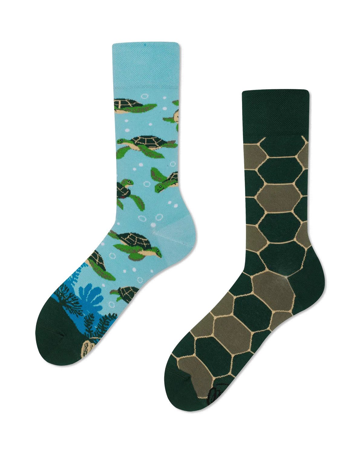 Many Mornings Freizeitsocken Many Mornings Socken Turtle Time (1 Paar, 1-Paar, 1 Paar) immer ein dismatching Paar