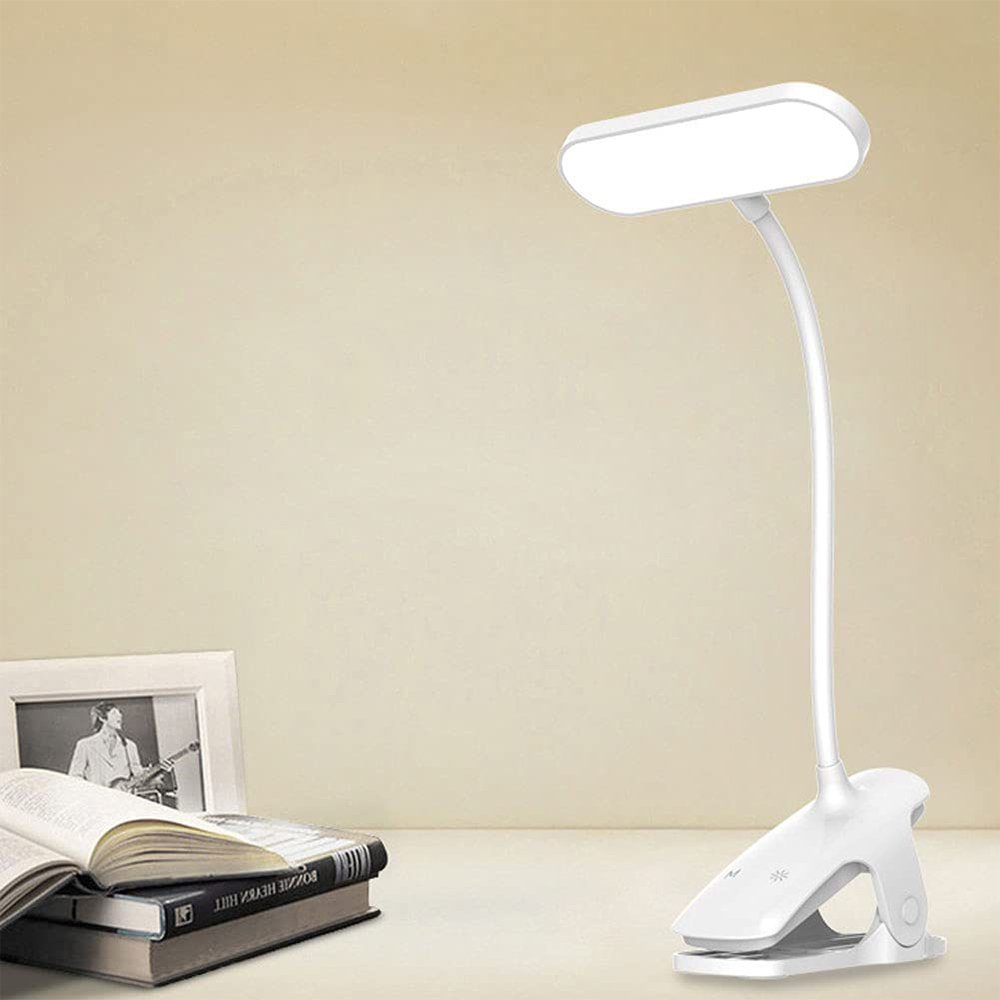36 LED Weiß 5 Klemme, Leseleuchte zggzerg Leselampe Buch Wiederaufladbar Lichtmodi Leselampe LED
