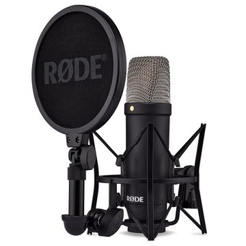 RØDE Mikrofon NT1 Signature Black (mit Gelenkarm-Stativ und Tuch)