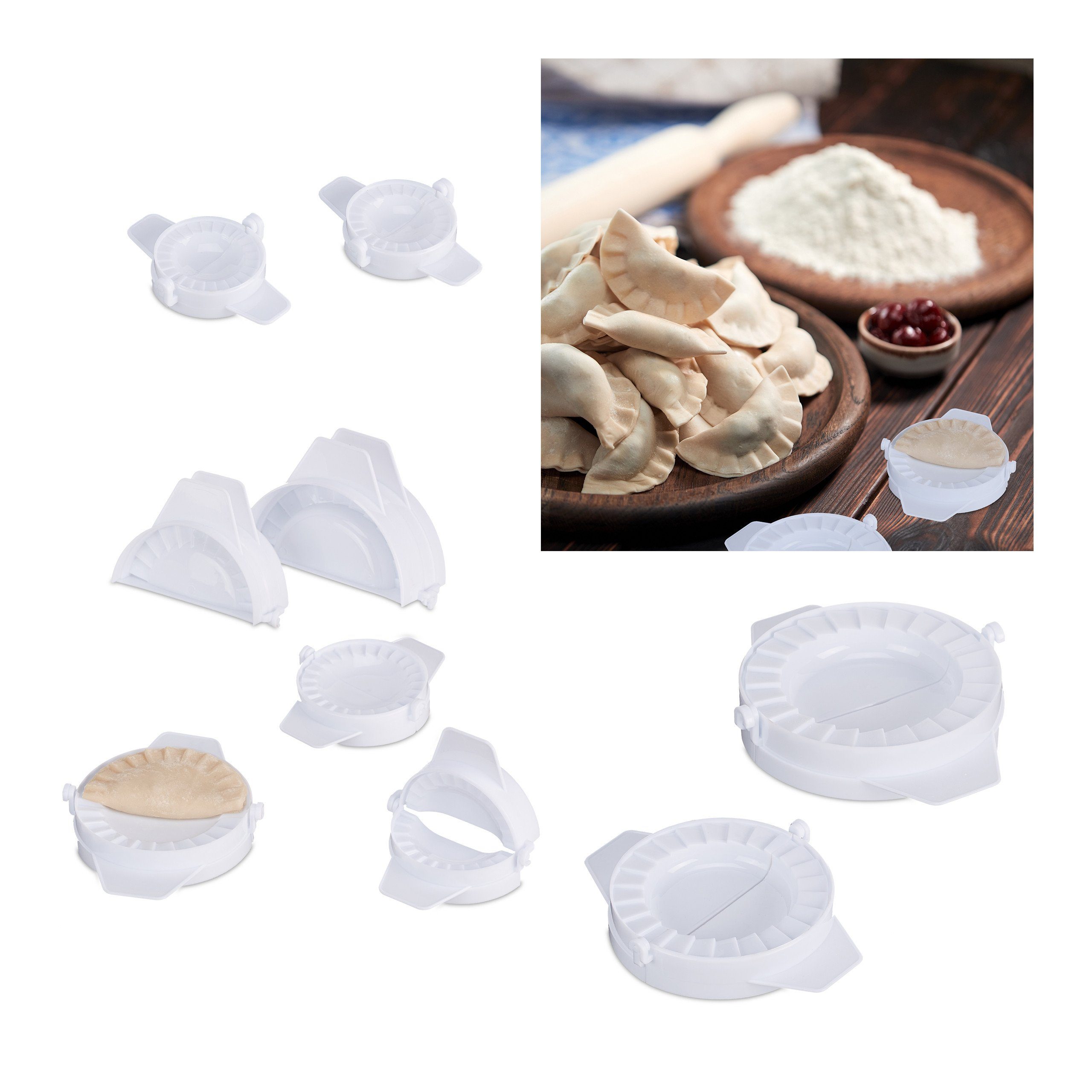 relaxdays Ravioliform Ravioli Former 9er Set