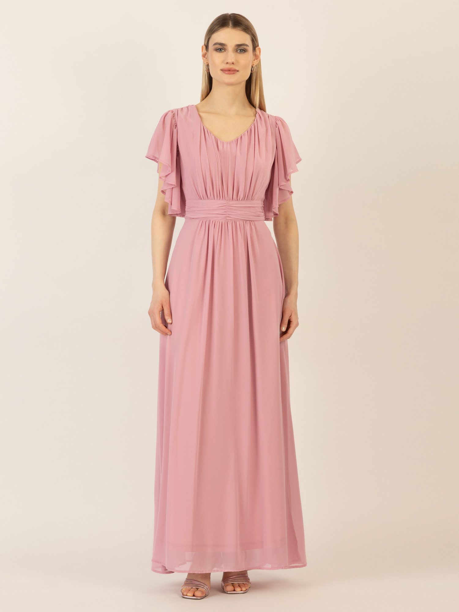 Apart Abendkleid aufwendig gearbeitet mit drappierten günstig online kaufen