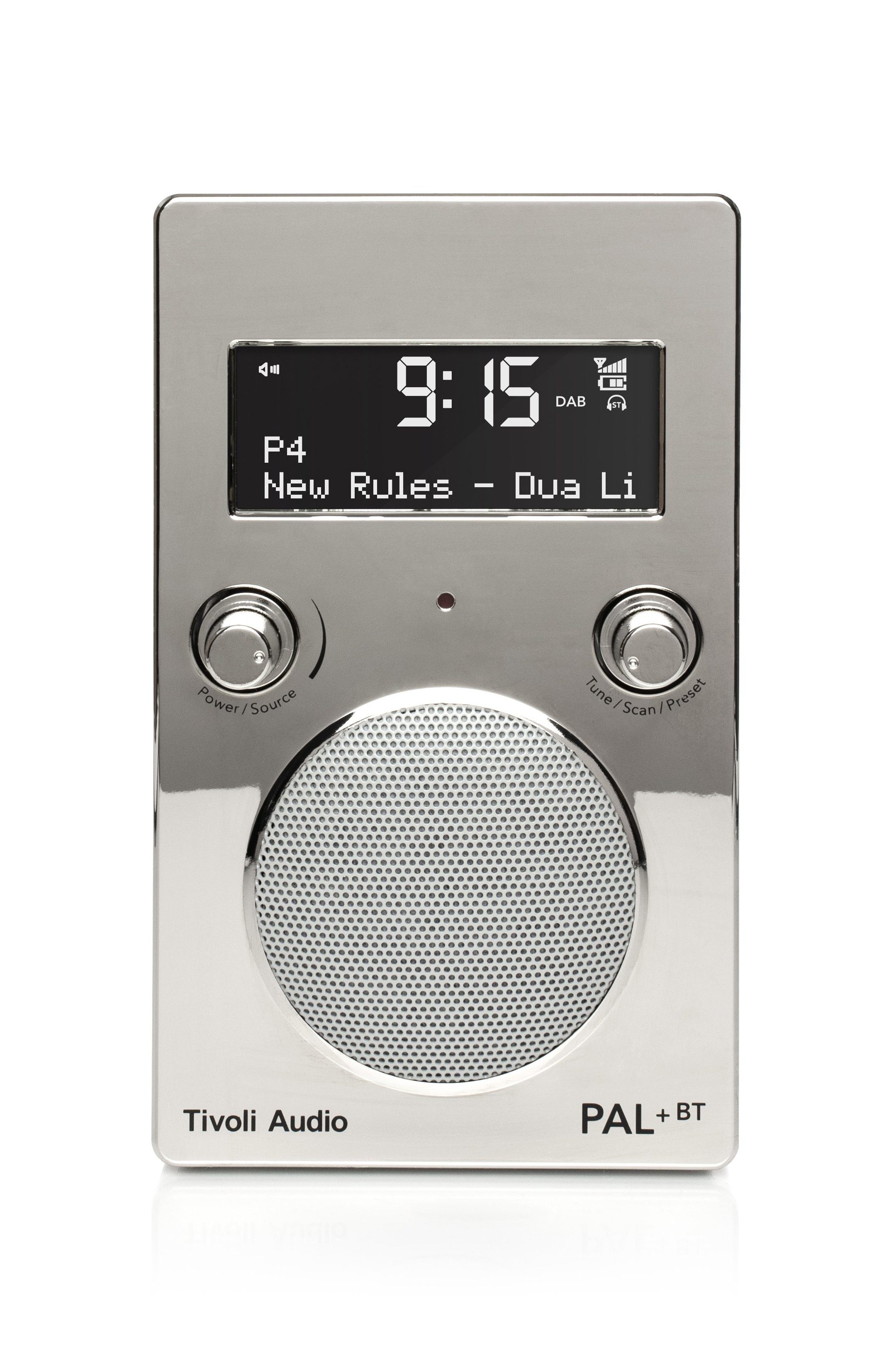 Tivoli Audio PAL+ BT Digitalradio (DAB) (Digitalradio (DAB), FM-Tuner, Küchen-Radio, tragbar, wasserabweisendes Gehäuse, Bluetooth) Chrom | Radios