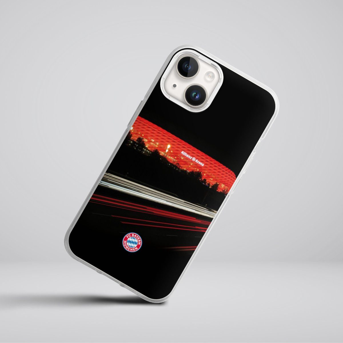 DeinDesign Handyhülle FC Bayern München FCB Stadion FC Bayern München Allianz Arena, Apple iPhone 14 Silikon Hülle Bumper Case Handy Schutzhülle