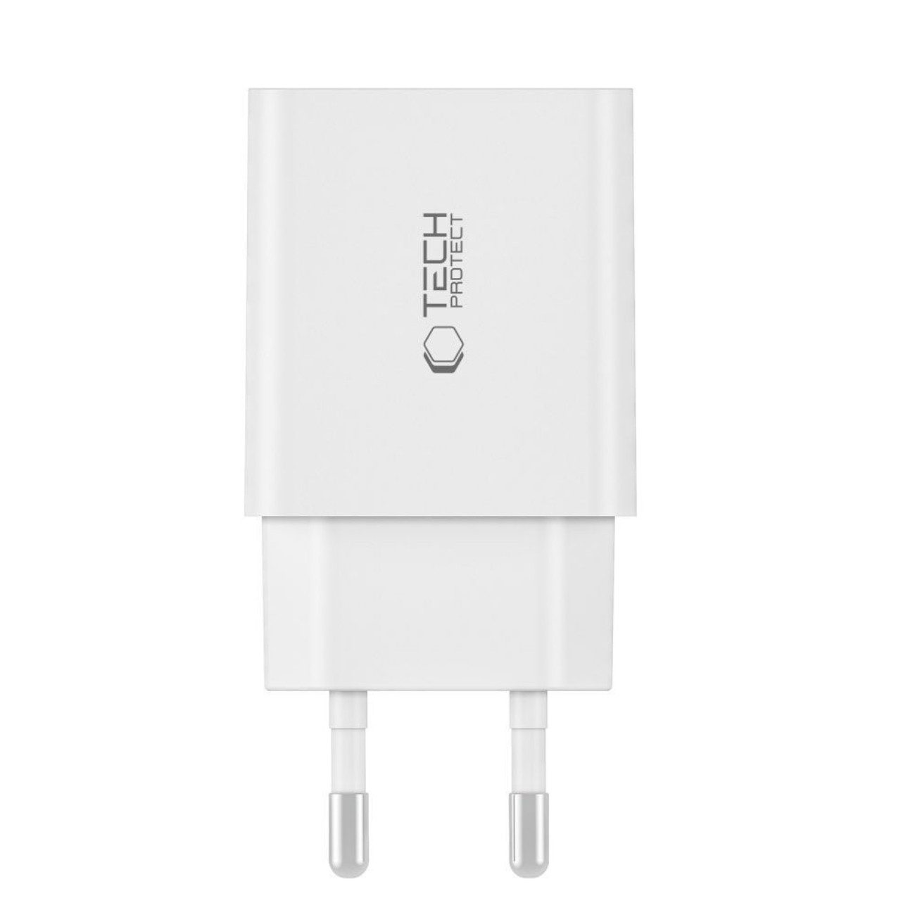 TECH PROTECT C35W USB-Ladegerät (3500 mA, Ladegerät mit Kabel, Ladegerät mit Kabel, 2× USB-C PD 35 W Schnellladegerät mit USB-C/USB-C-Kabel)