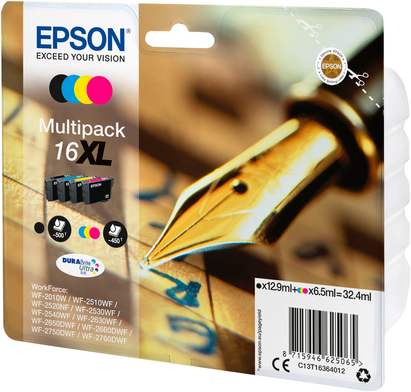 Epson Druckerpatronen 604 (Einzeln, Multipacks, XL) Tintenpatrone (1-tlg)