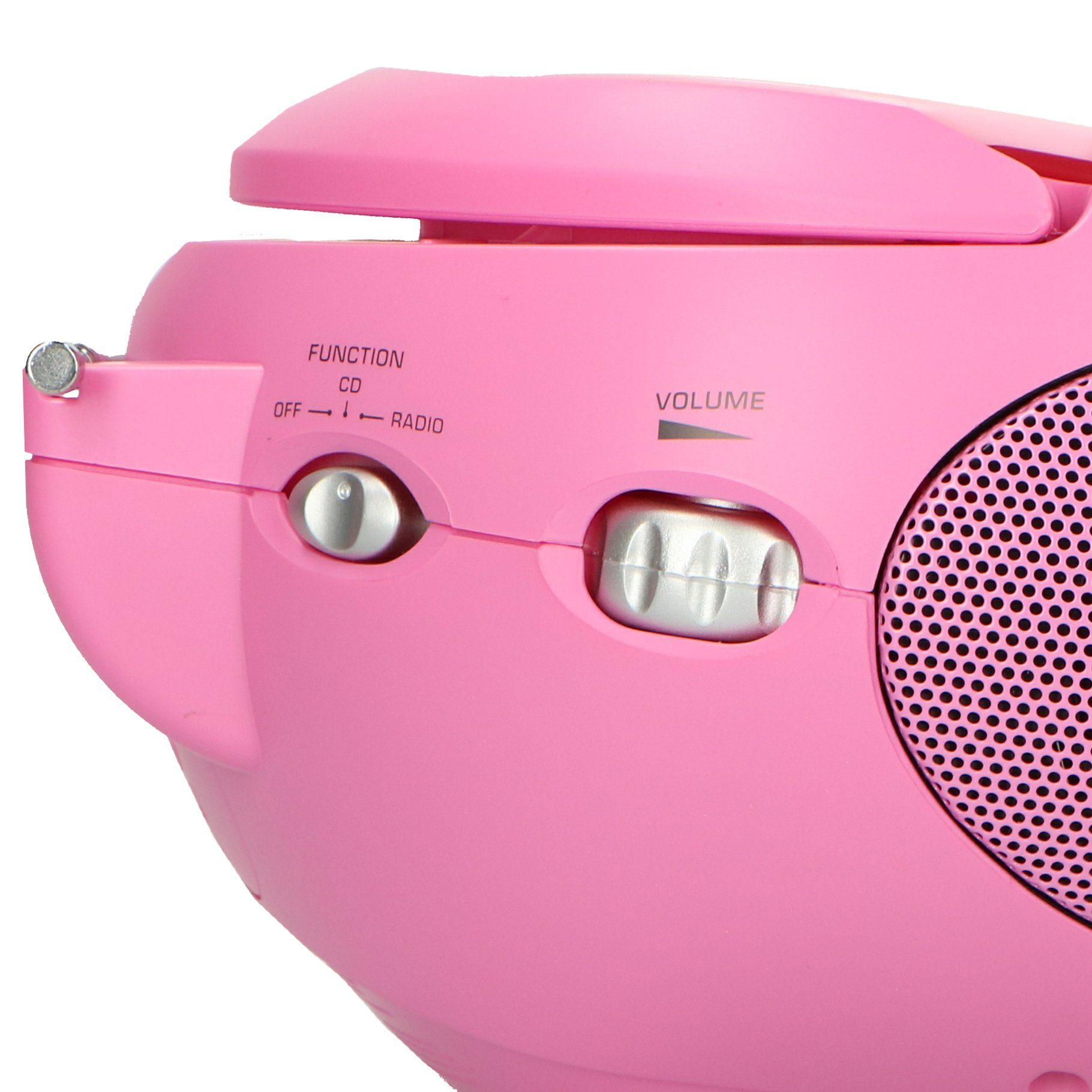 CD-Radiorecorder Pink (FM) Lenco SCD-24