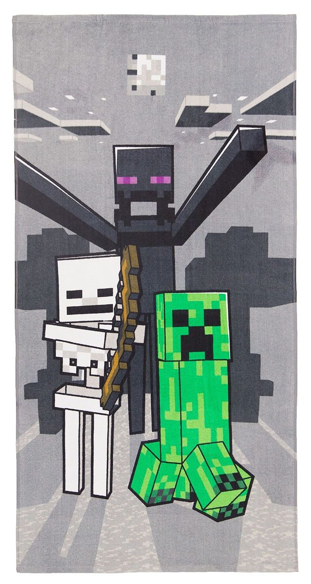 Minecraft Strandtücher Minecraft Handtuch Strandtuch Creeper günstig online kaufen