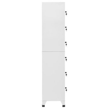 vidaXL Aktenschrank Schließfachschrank Hellgrau 38x40x180 cm Stahl