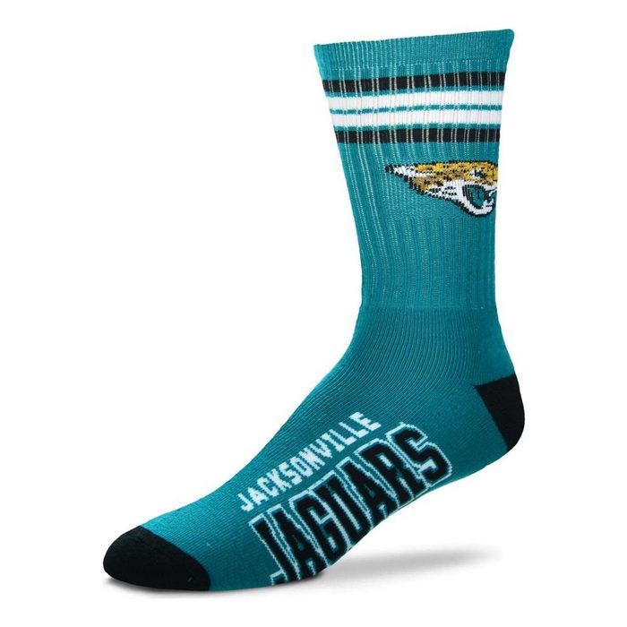 For Bare Feet Freizeitsocken NFL Jacksonville Jaguars Graphic 4-Stripe Deuce