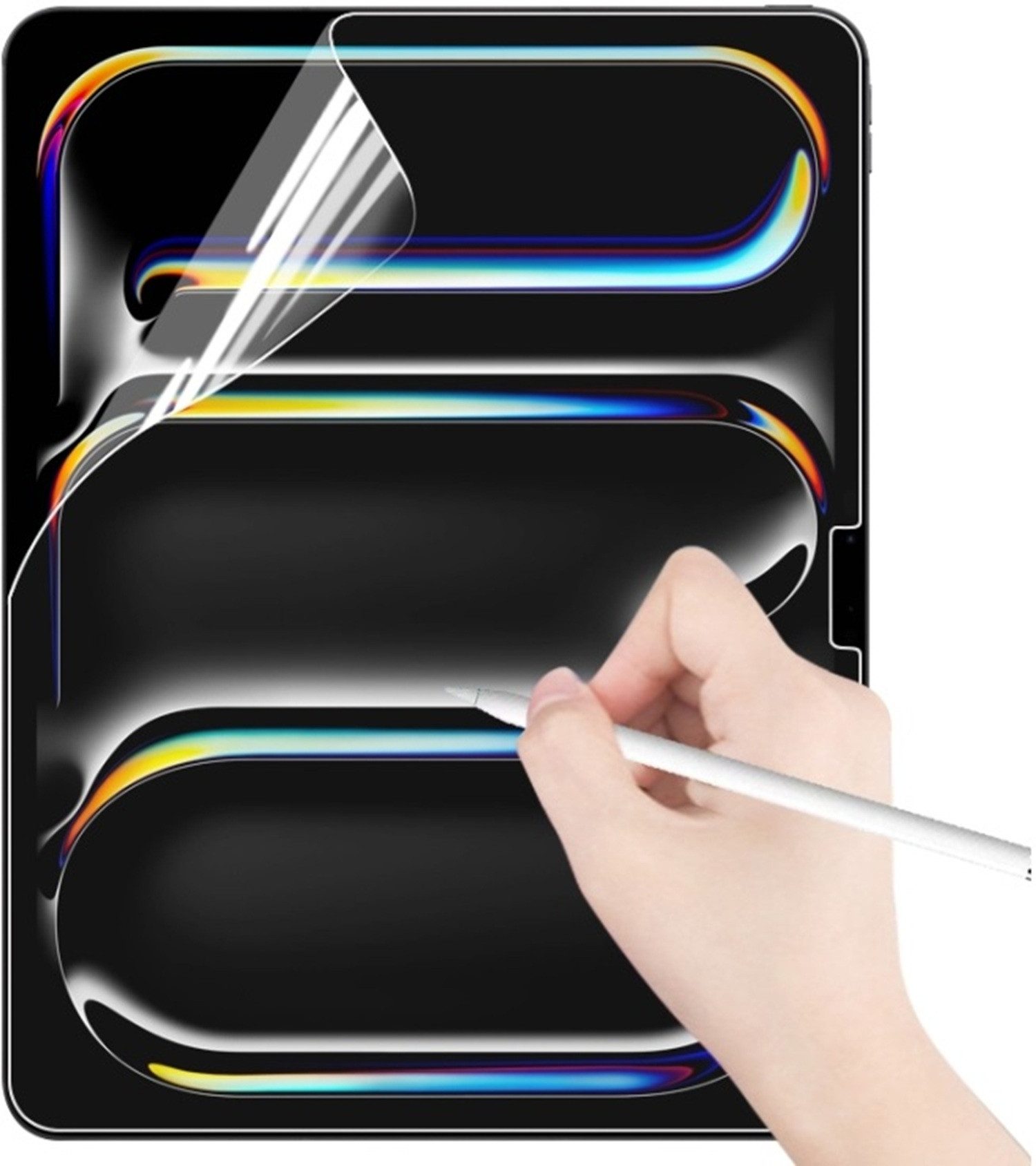 Protectorking Displayschutzfolie 1x Paperfeel Schreiben und Malen matt Anti-Reflex Screen-Protector für Apple iPad 2026, 1 Stück, Wie auf Papier schreiben, malen, skitzierren