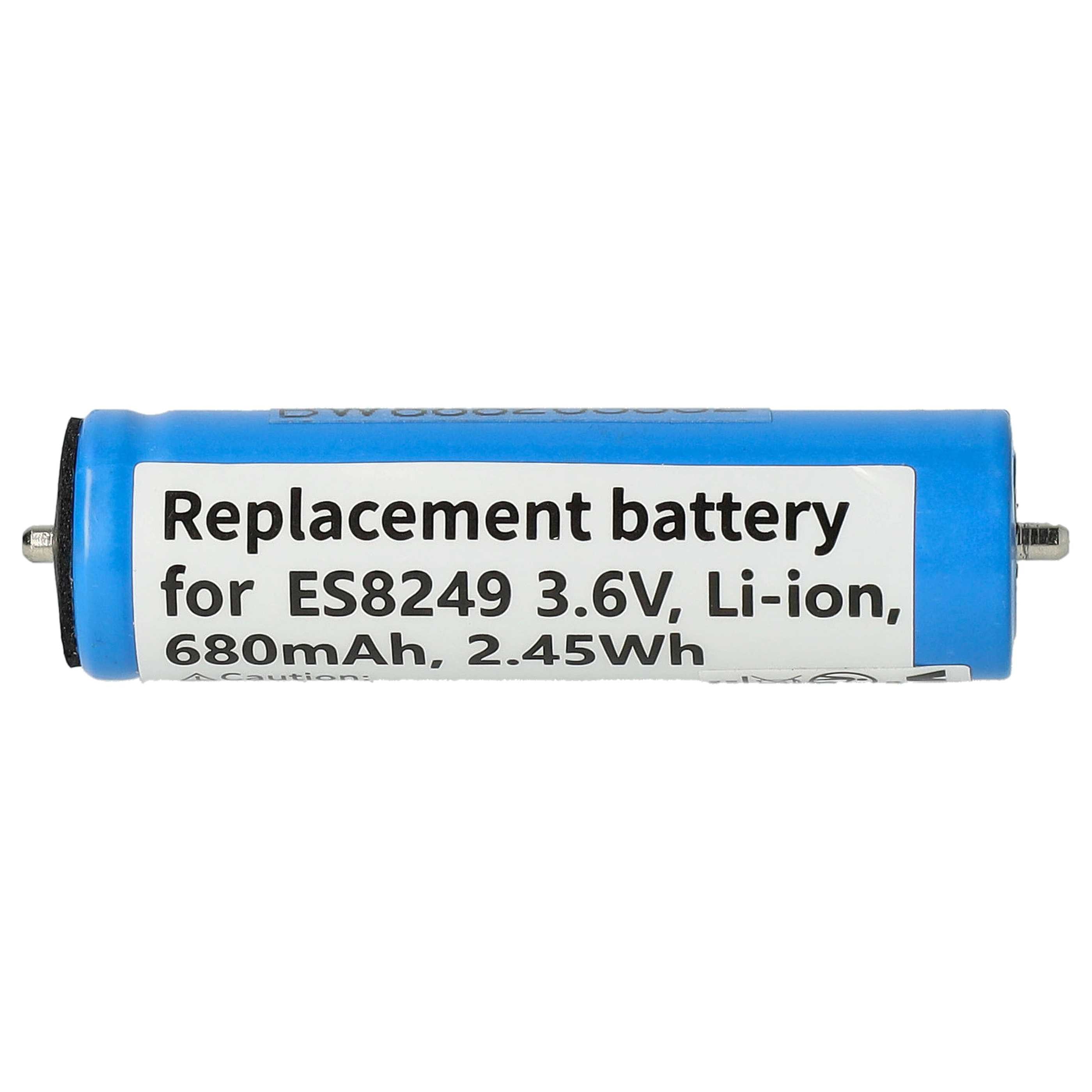 vhbw Akku passend für Panasonic ES-ED94, ES-ED92, ES-ED93, ES-ED90-P503, Akku Akku Li-Ion 680 mAh (3,6 V, 1 St), Leistungsfähiger Austausch-Akku für Rasierer oder Trockenrasierer