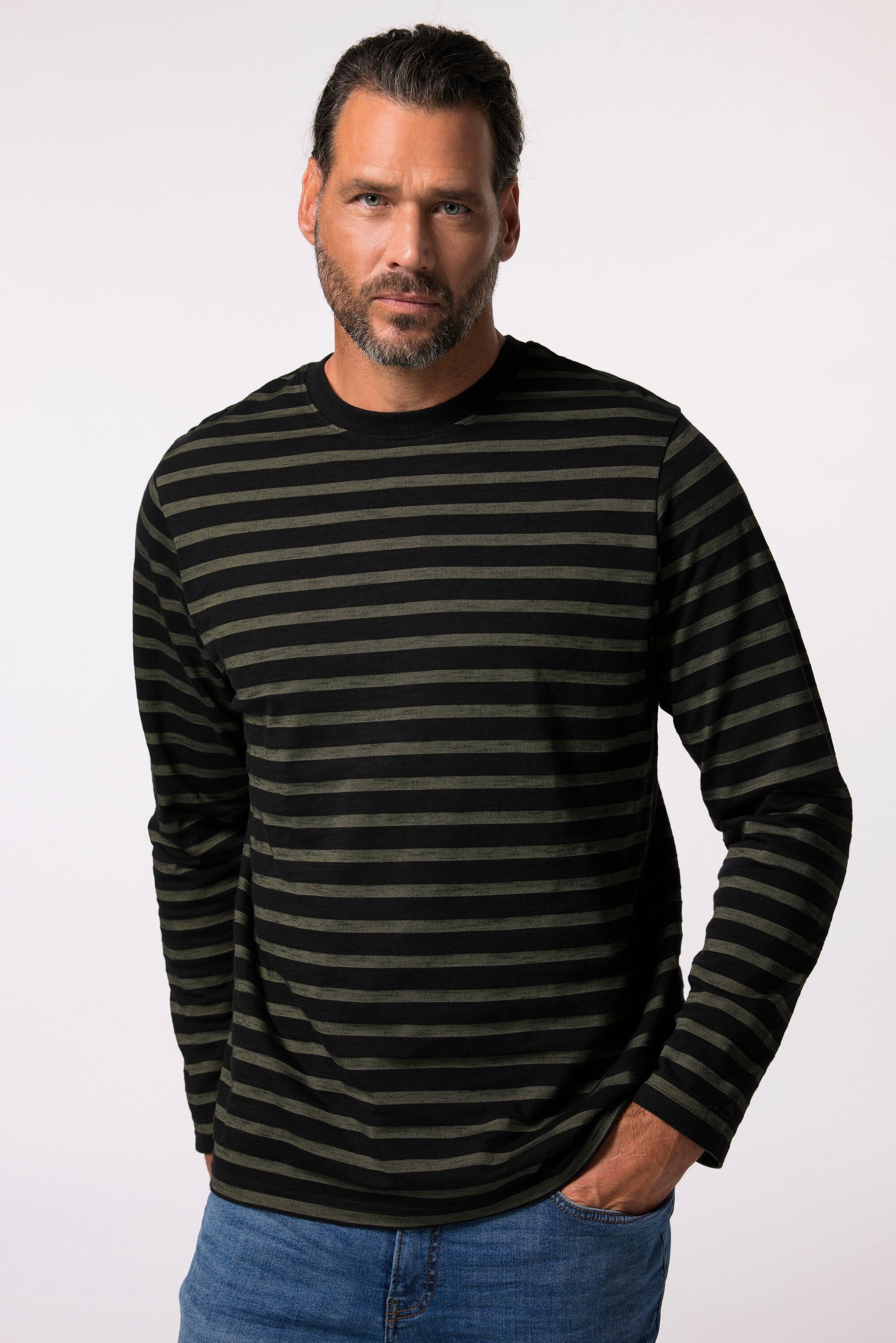 JP1880 T-Shirt JP AWARE Langarmshirt Ringel günstig online kaufen