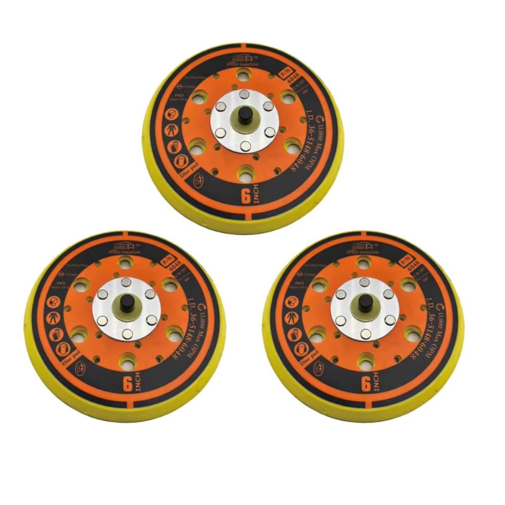 Schleifteller 3x 150mm passend für Geräte mit einem 5/16 x 24 Anschlussgewinde
