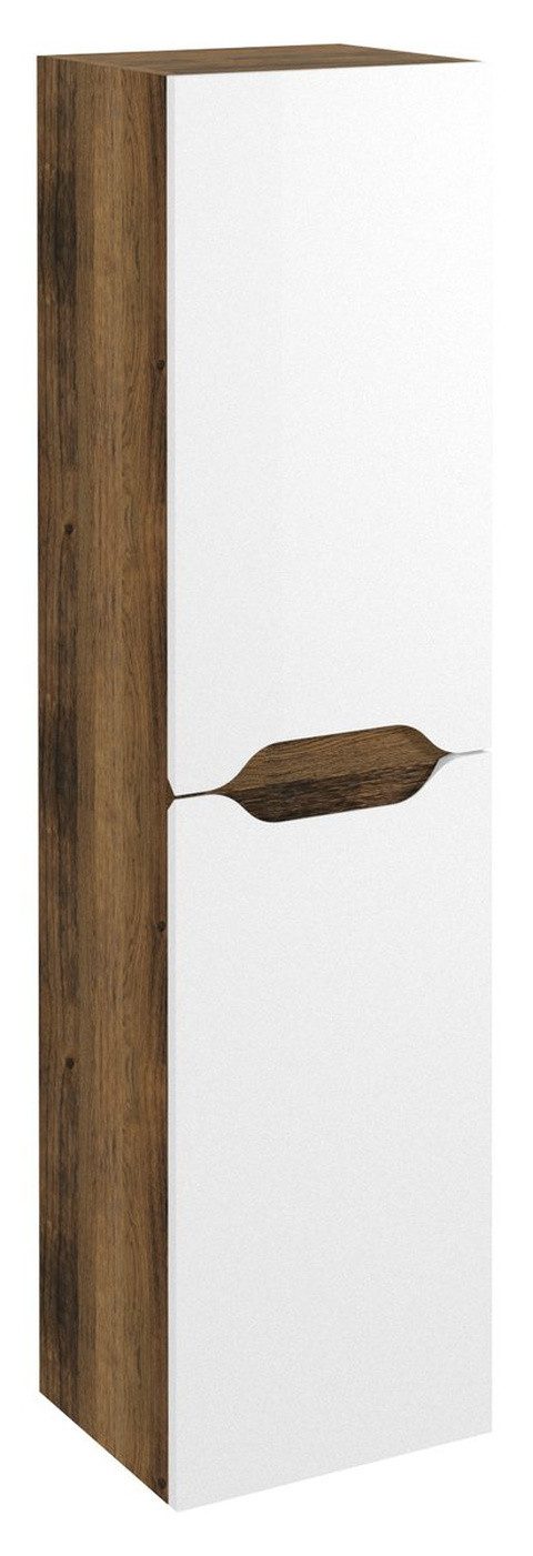 Sapho Seitenschrank WAVE Hochschrank 35x140x30cm, weiß/Eiche collingwood Sapho-WA245-3019