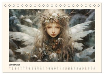 CALVENDO Wandkalender Feenglanz (Tischkalender 2024 DIN A5 quer), CALVENDO Monatskalender