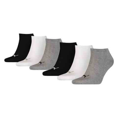 PUMA Sneakersocken Unisex Sneaker-Socken, 6er Pack - ECOM, Logo