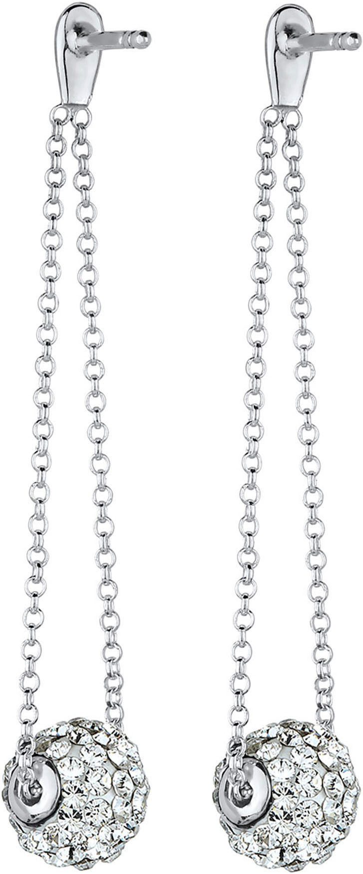 Elli Paar Ohrhänger Schmuck Geschenk Silber 925 Ohrringe, mit Glasstein