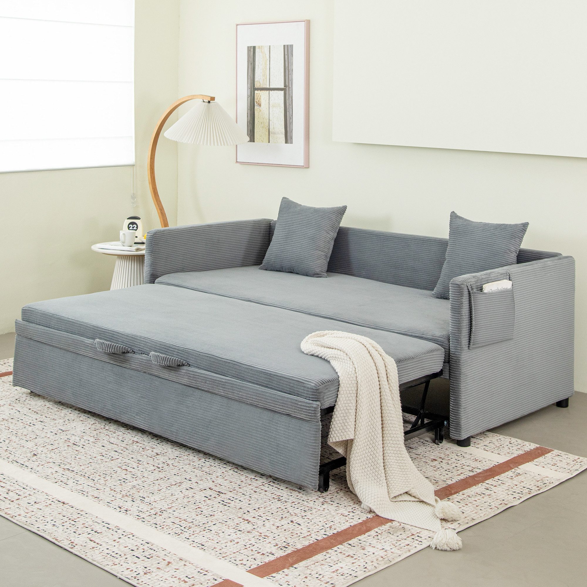 HOMYEDAMIC Schlafsofa 172 x 187 cm Schlafsofa 2-Sitzer Sofa Couch, Schlafso günstig online kaufen