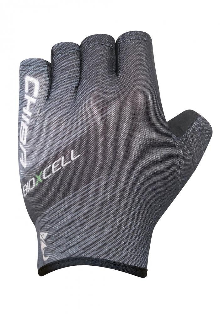 Fahrradhandschuhe CHIBA BioXCell Tan Through - Radhandschuhe S dunkelgrau/schwarz, atmun